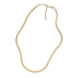 New Jennifer Zeuner Jewelry Hamilton Necklace | 14k Gold Plated | Herringbone
